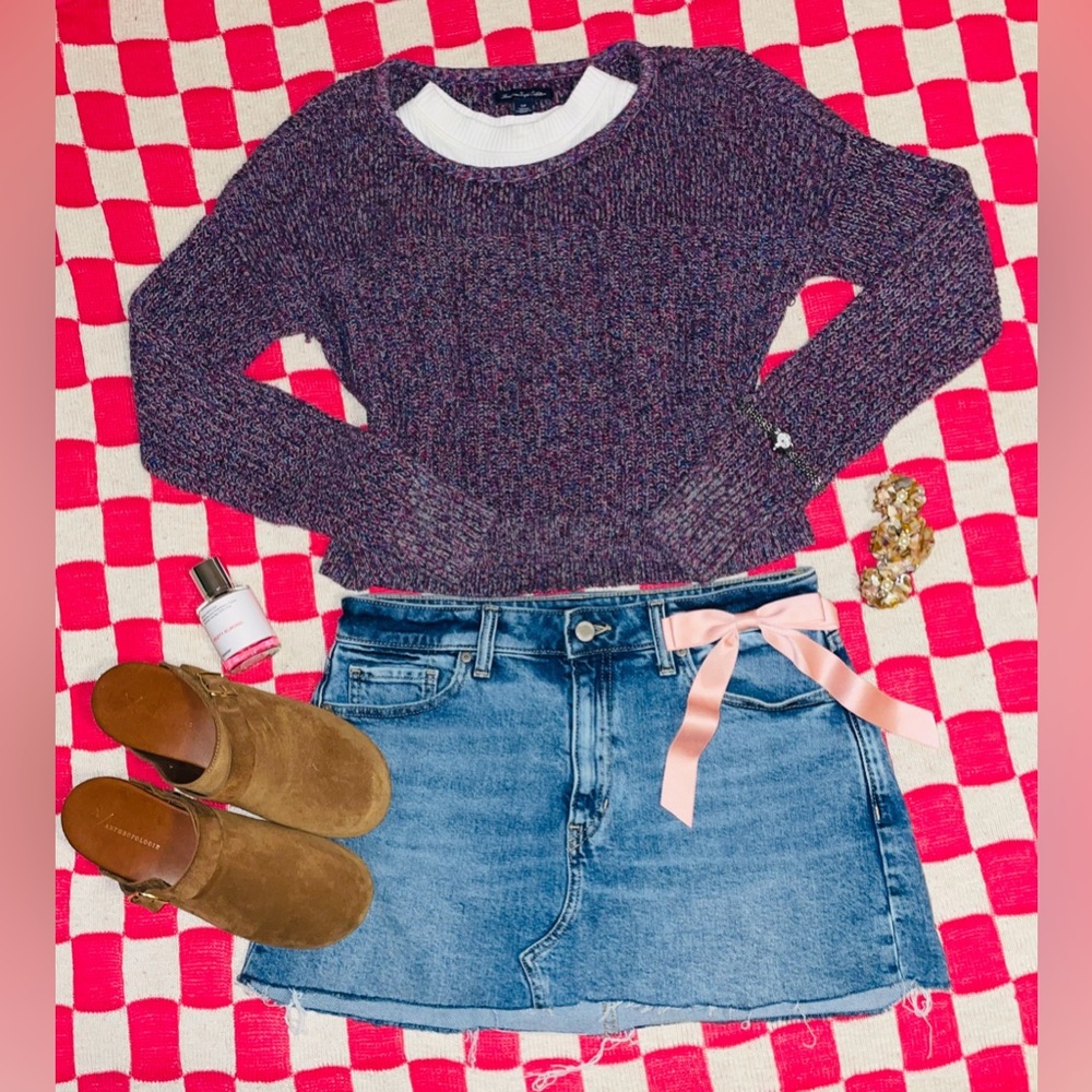 American Eagle Multicolor Knit Sweater